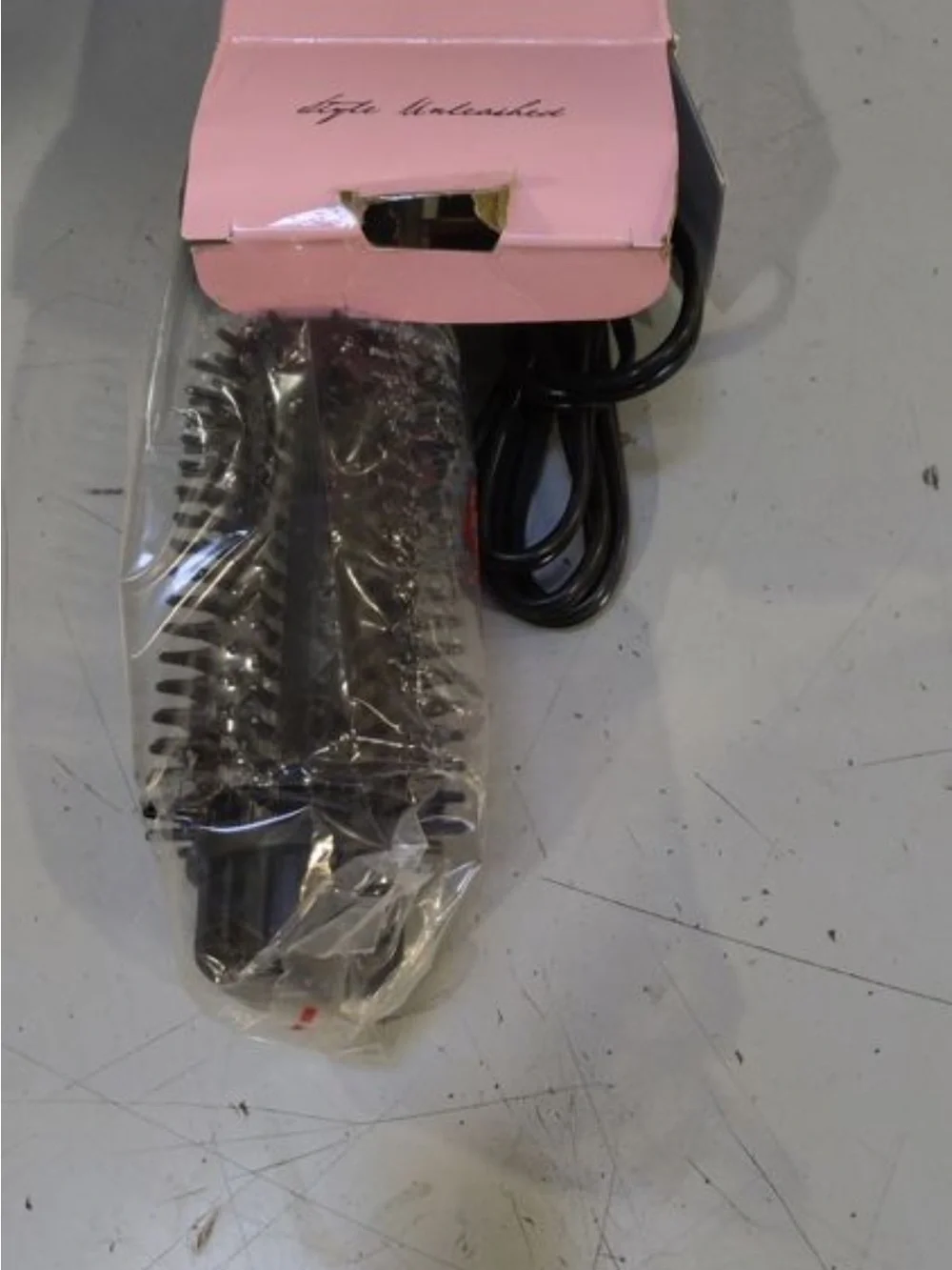 Black & Rose Gold Heated Styling Brush for Men Grooming
